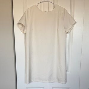 Lulus Chic Cream Short Sleeve Mini Dress